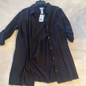 TOMMY BAHAMA NEW WITH TAGS BLACK COVERUP/DRESS